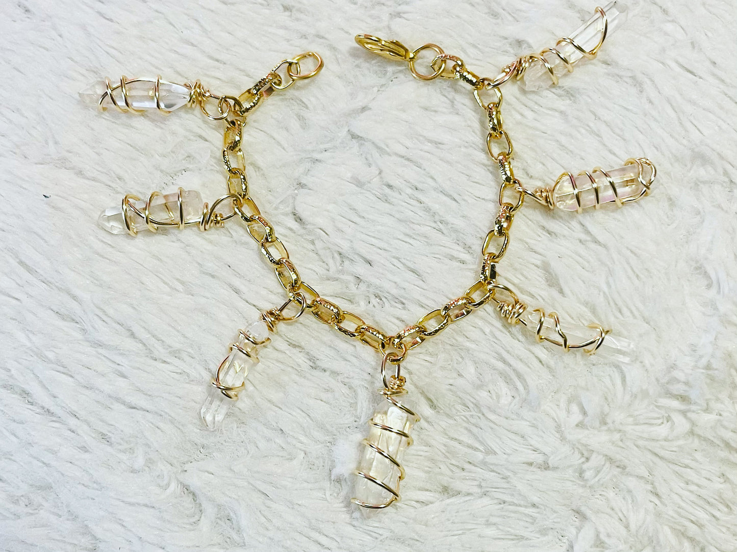 Gold Quartz Bracelet