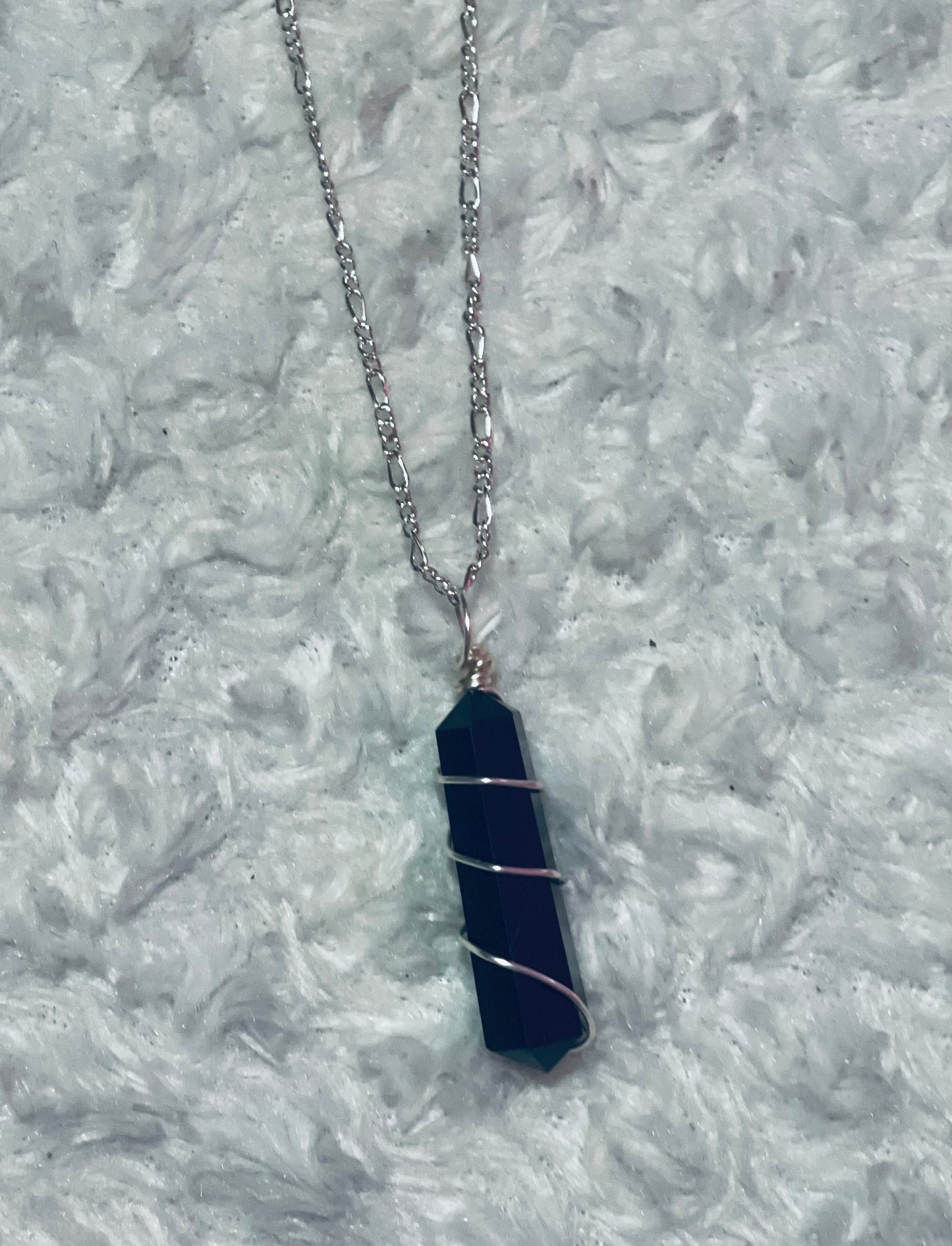 Obsidian pendants