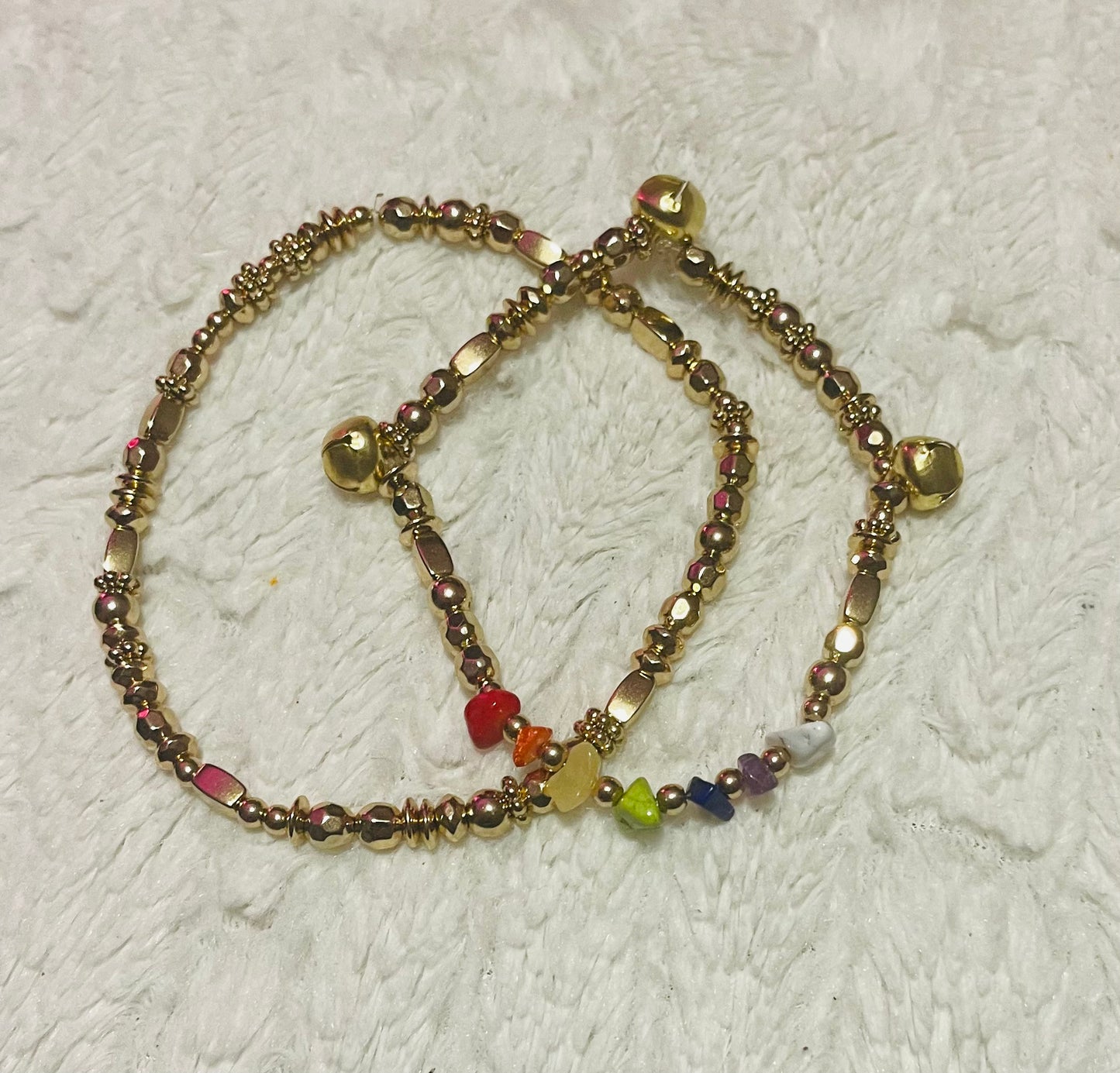 Chakra Bells Anklet Stack