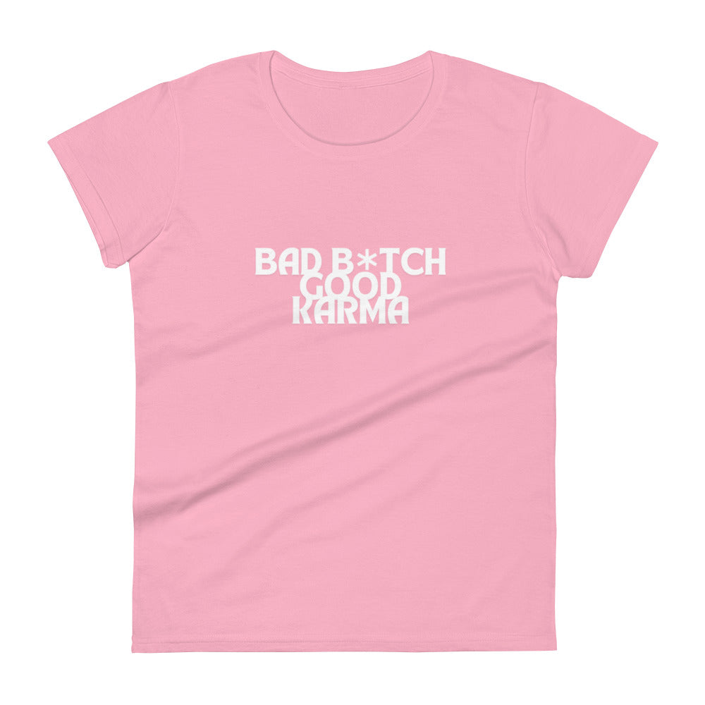 BAD B*TCH GOOD KARMA Women's short sleeve t-shirt