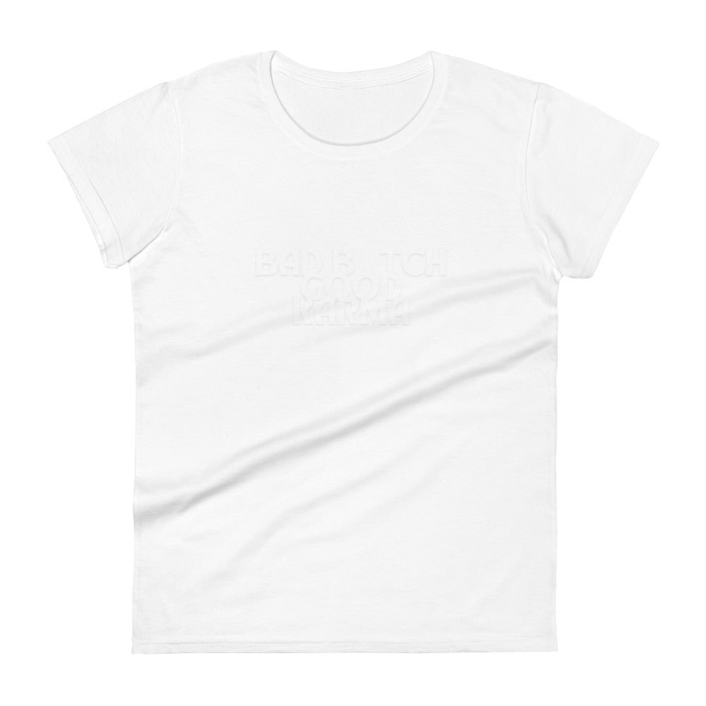 BAD B*TCH GOOD KARMA Women's short sleeve t-shirt