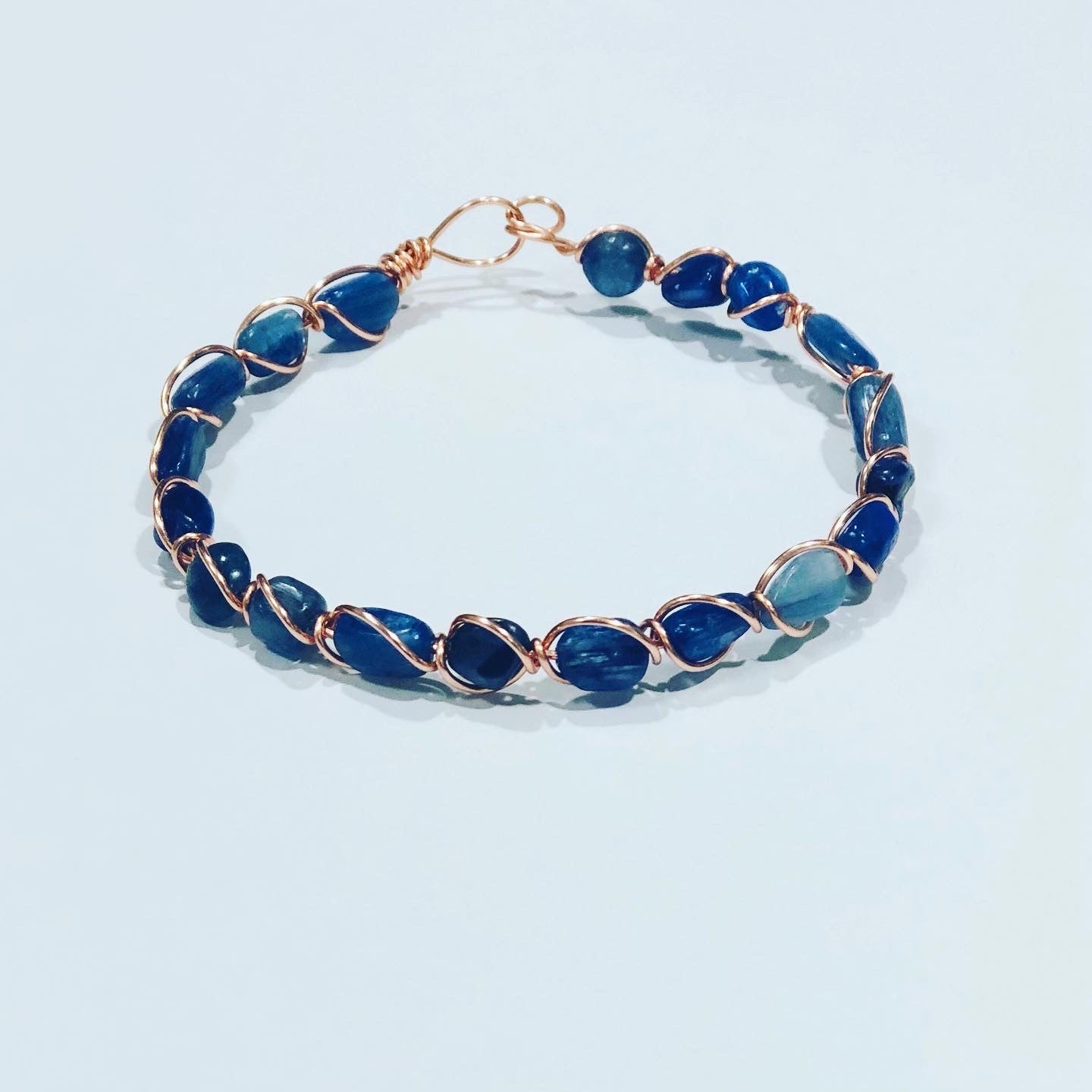 Kyanite Rose Gold Bangle