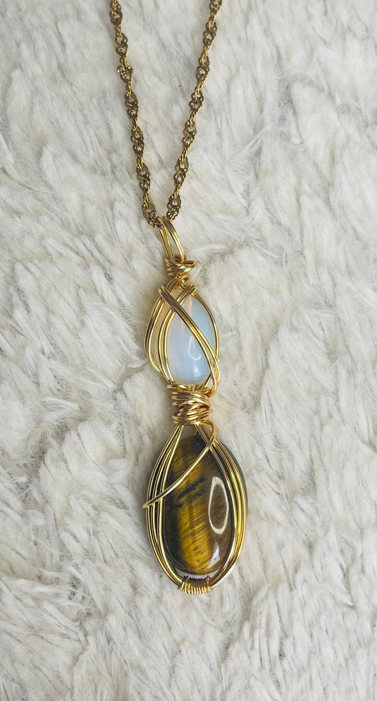 Opalite x Tigers Eye Goddess