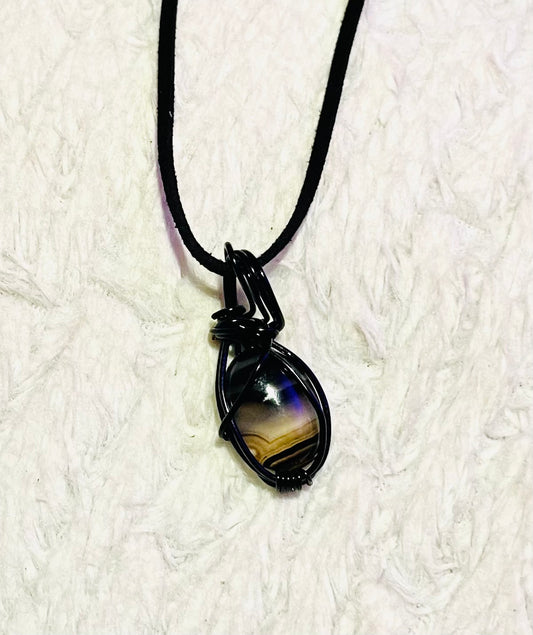 Black Agate Pendant