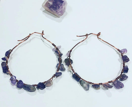 Crystal Hoops