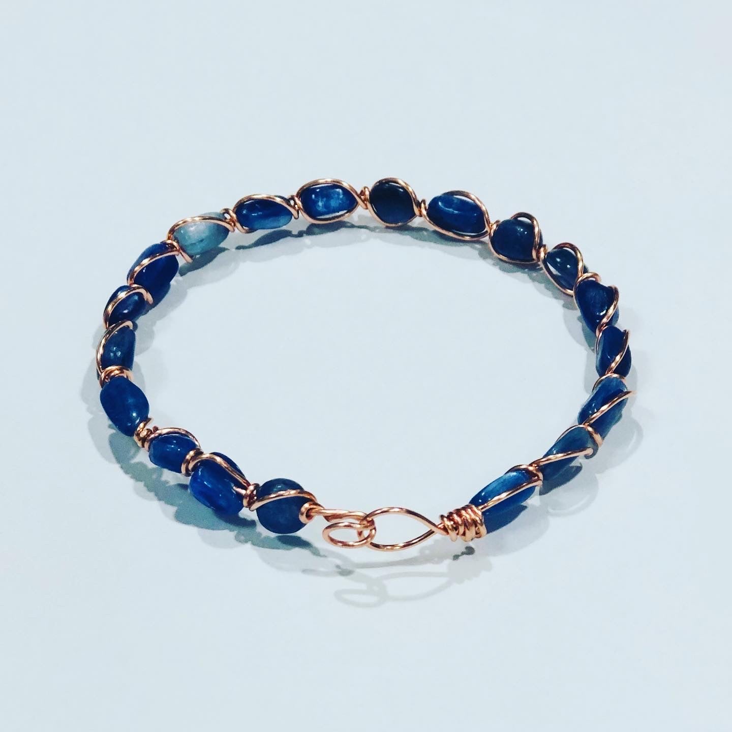 Kyanite Rose Gold Bangle